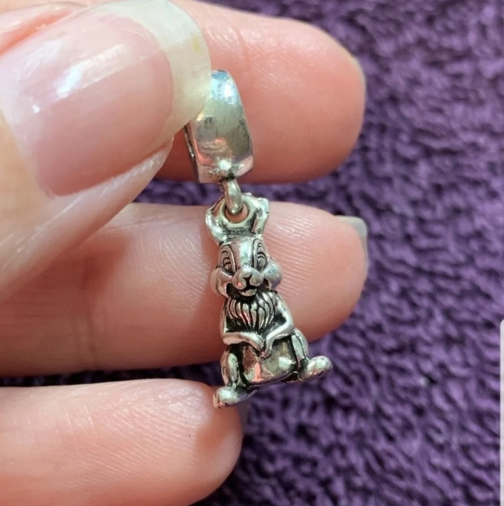925 THUMPER DISNEY BAMBI BUNNY RABBIT CHARM